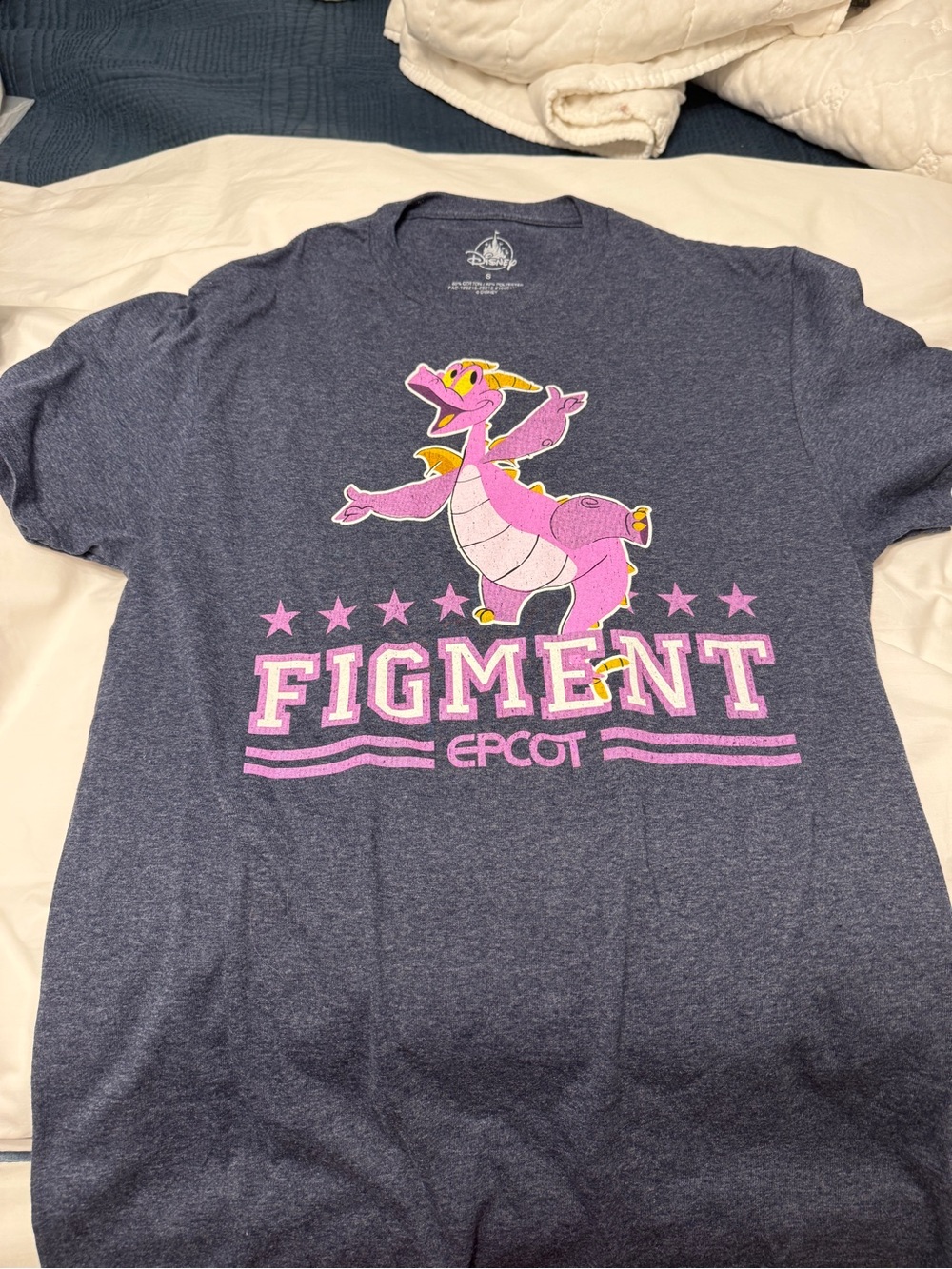 Disney Figment EPCOT Kids Tee - Purple Heather with Pink Graphic